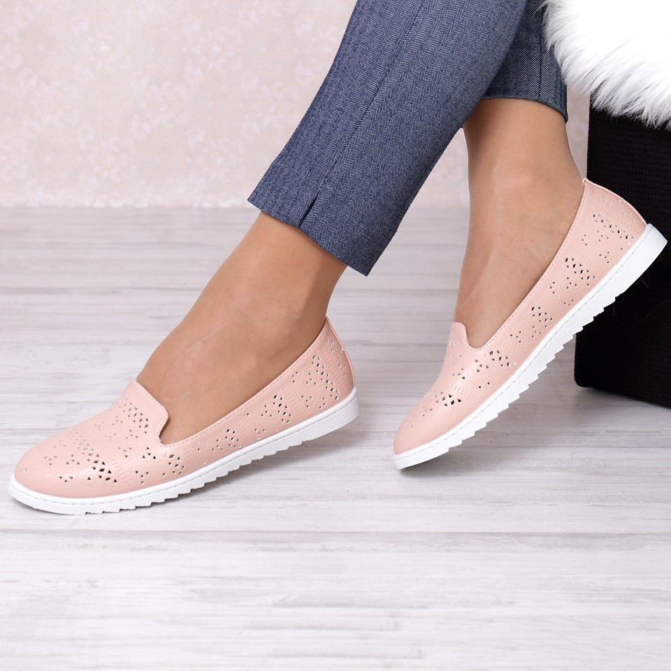 Pantofi casual dama bera pink