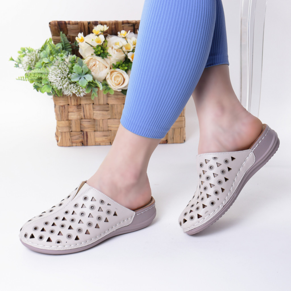 Papuci crem piele ecologica elida