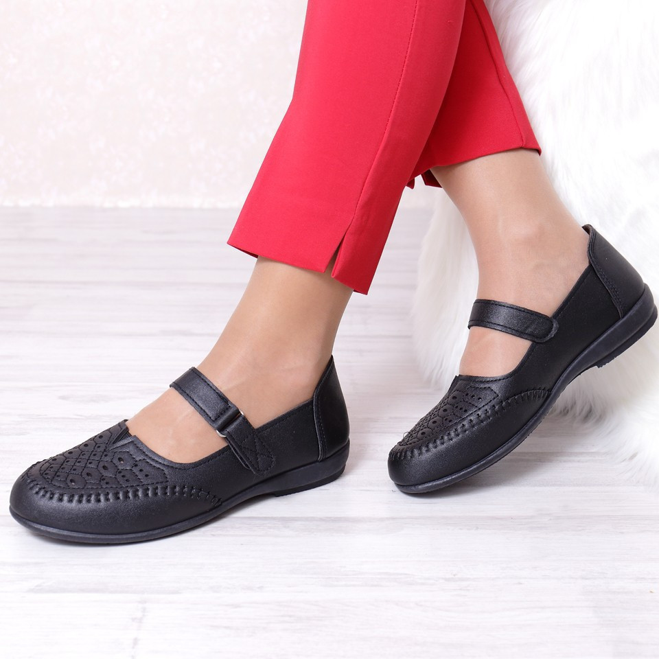 Pantofi casual dama viorena black