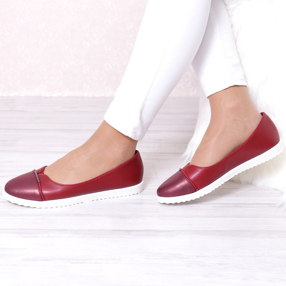 Pantofi narcisa bordo