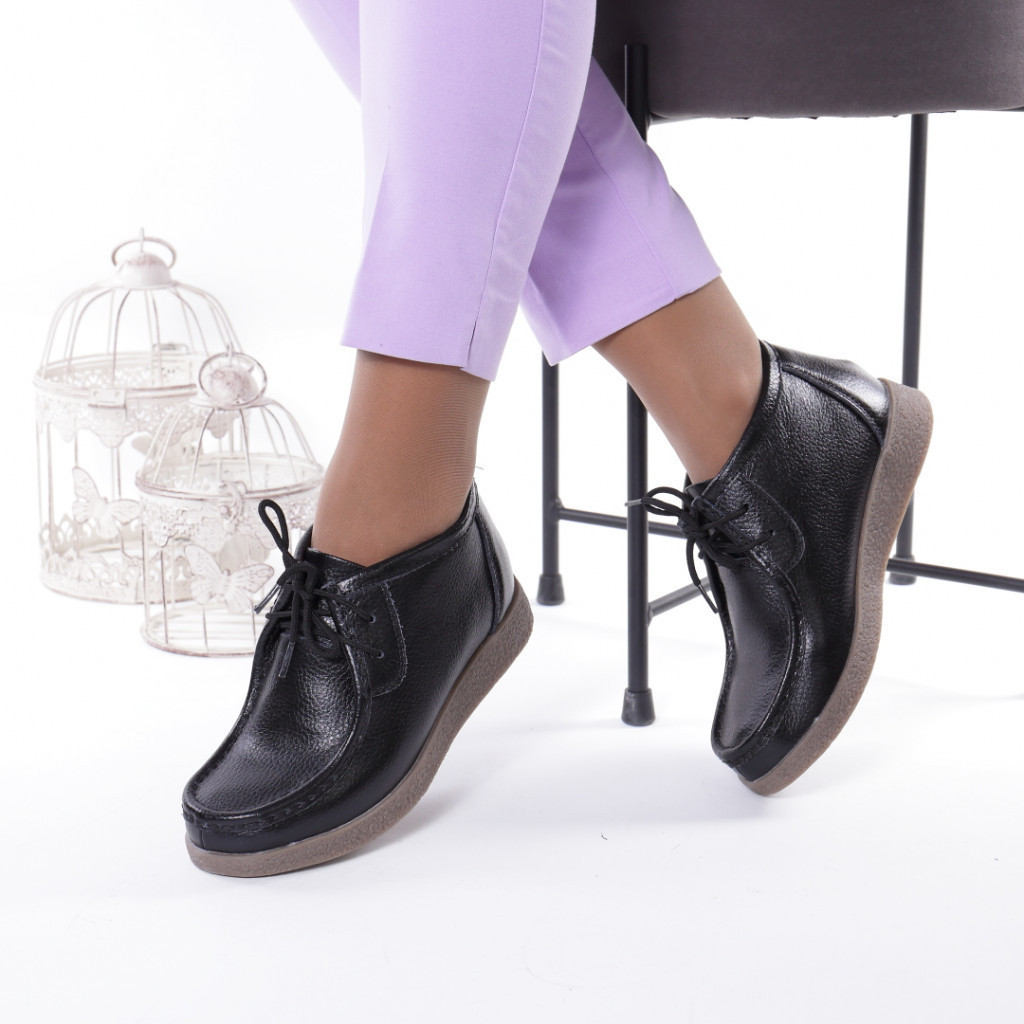 Ghete piele naturala martina black
