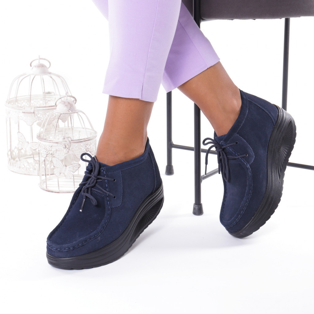 Ghete piele naturala osmera blue