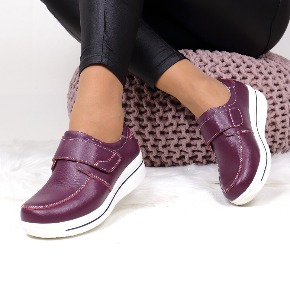 Pantofi miuza bordo
