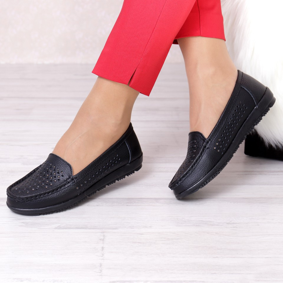 Pantofi piele elena black