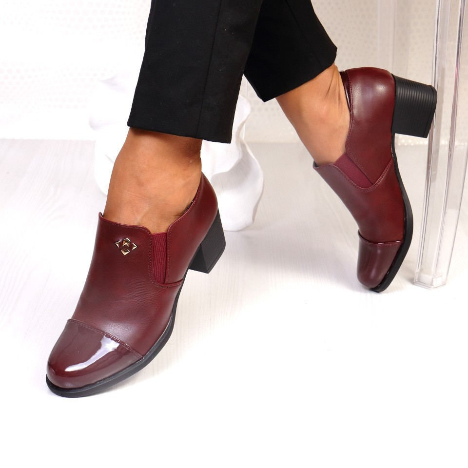 Pantofi rozina bordo