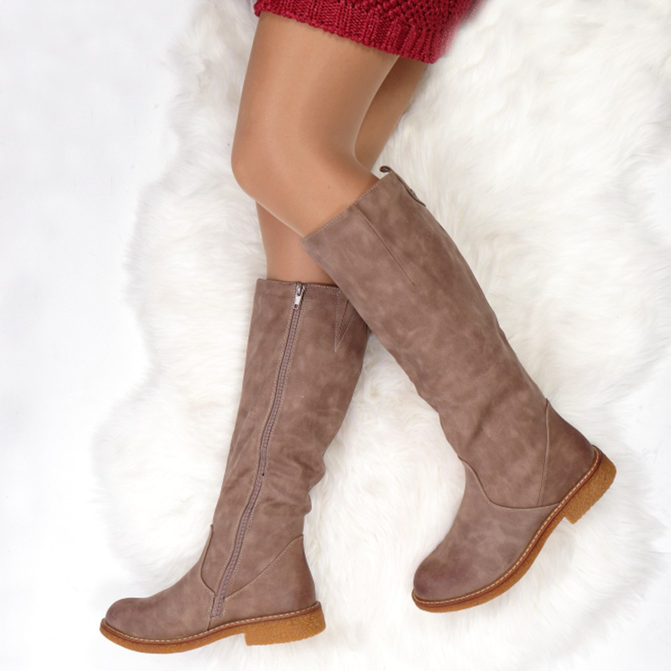 Cizme claira brown