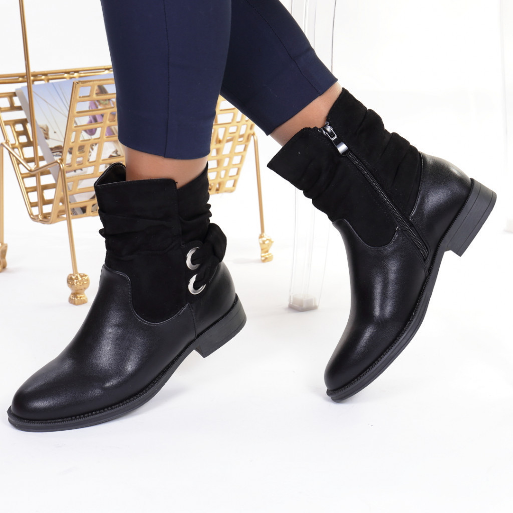 Ghete negre casual captusite izolda