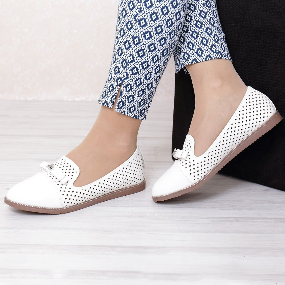 Pantofi casual antonela white