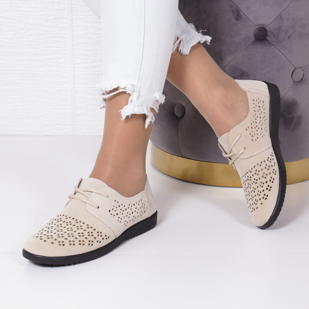 Pantofi filena beige