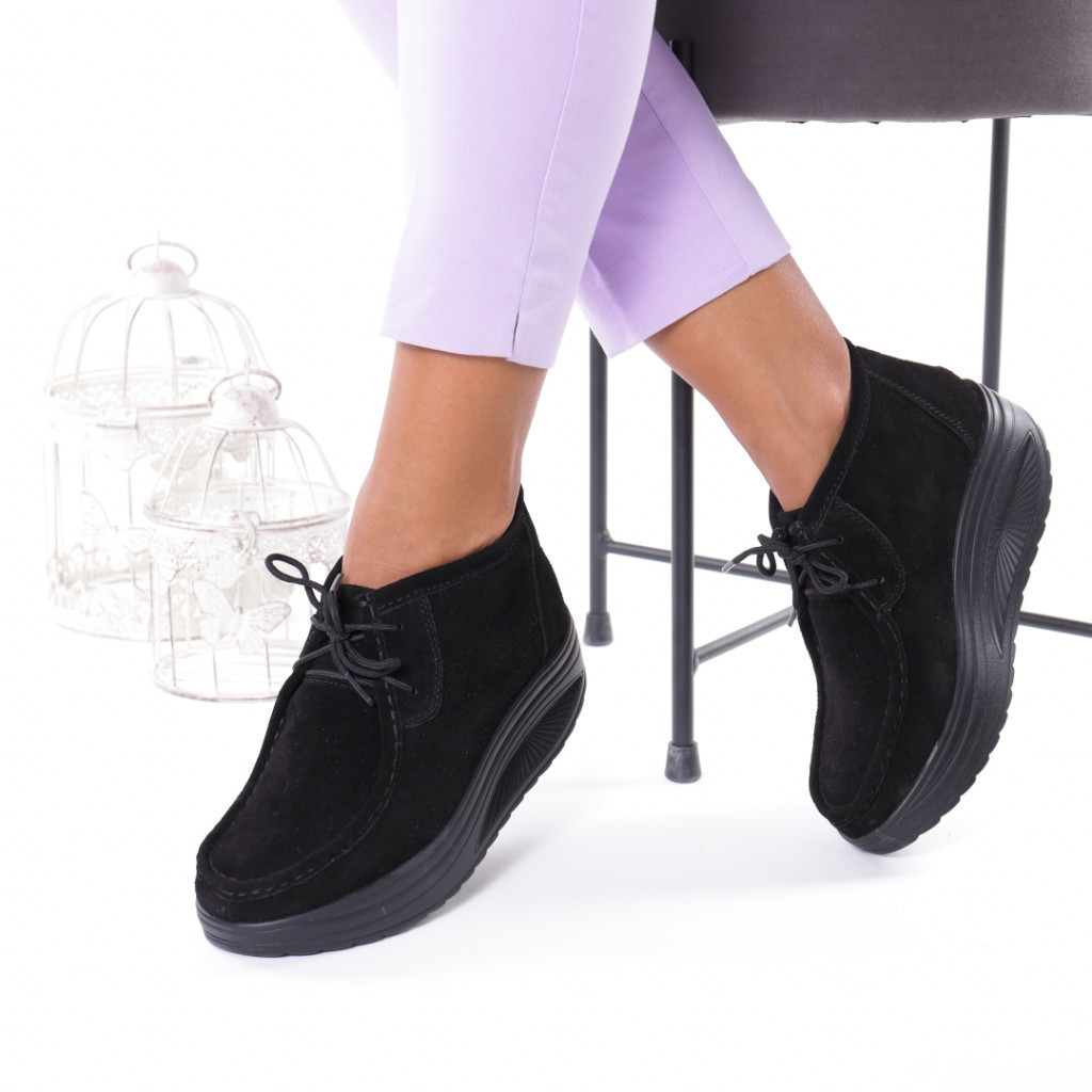 Ghete piele naturala osmera black