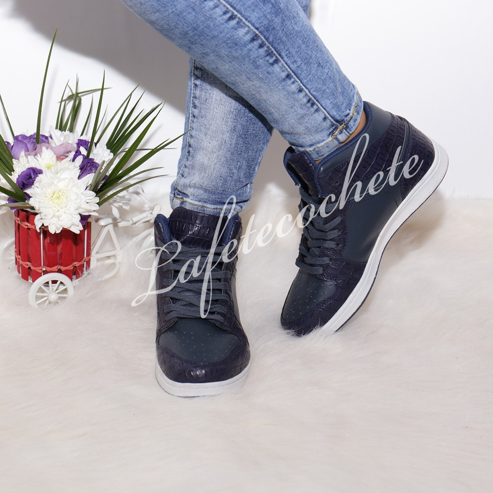 Ghete lucia navy blue