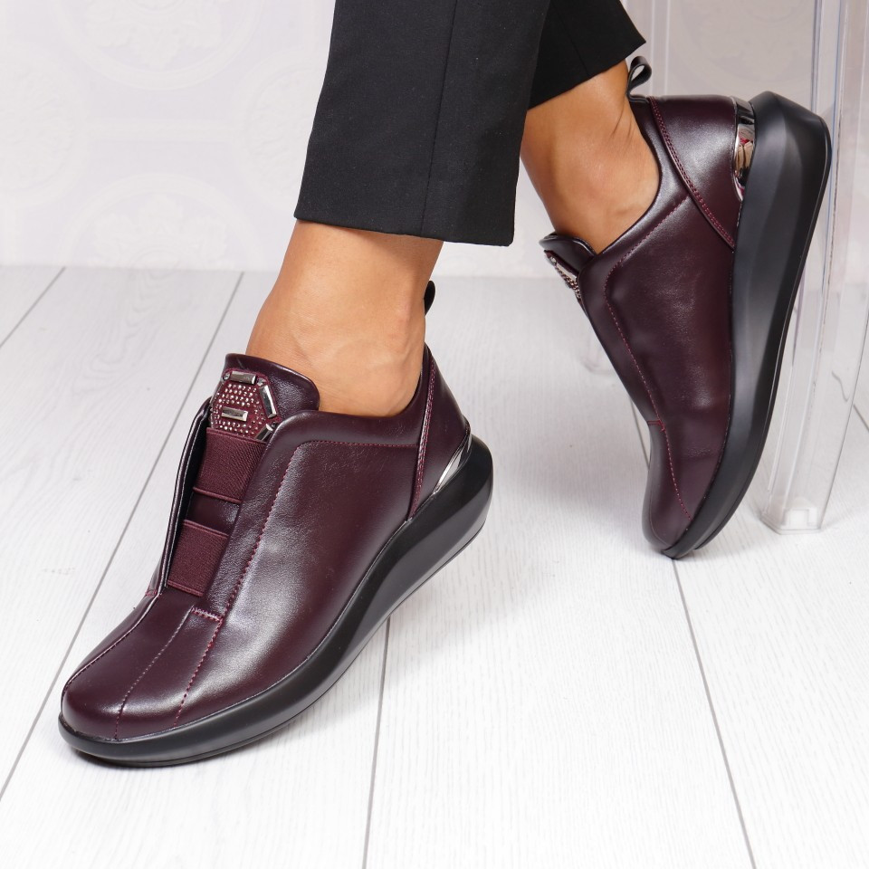 Pantofi filofteia bordo