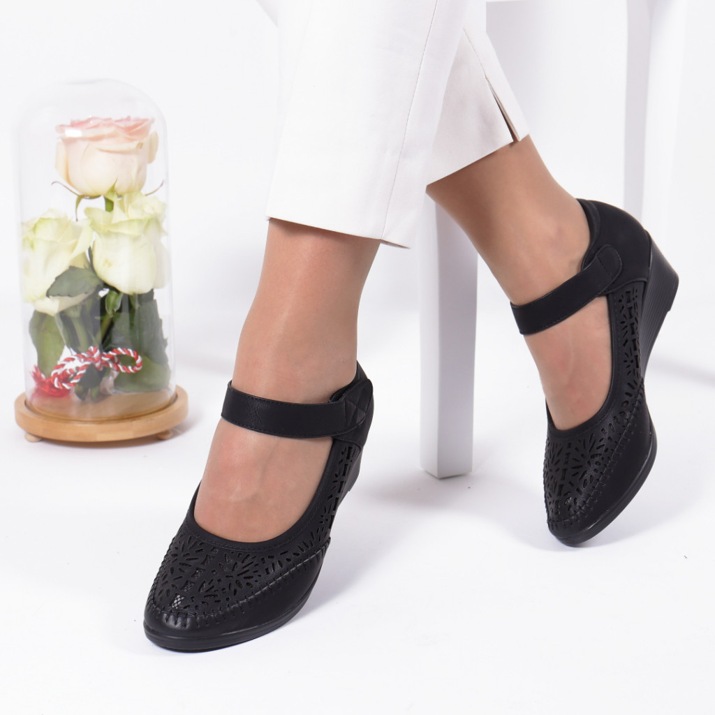 Pantofi zimara black