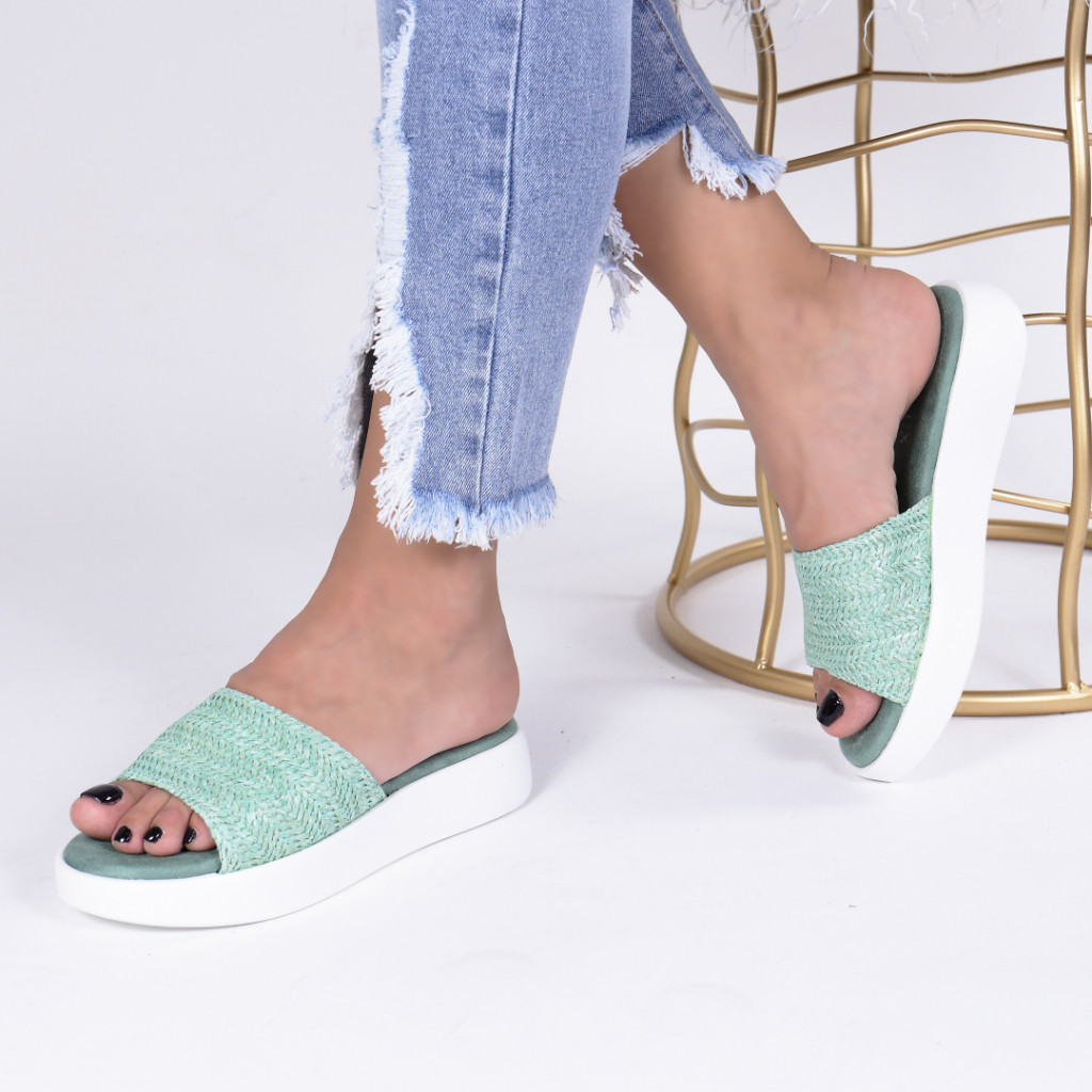 Papuci nestia green