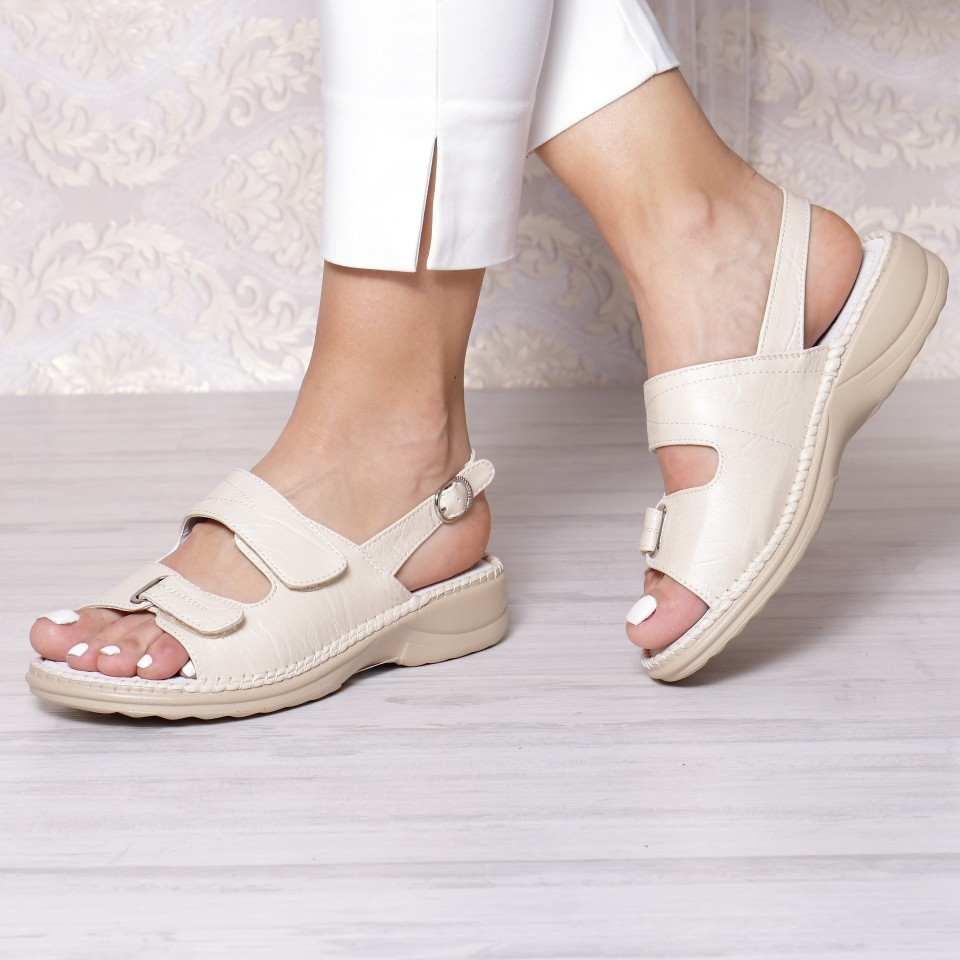 Sandale perla beige