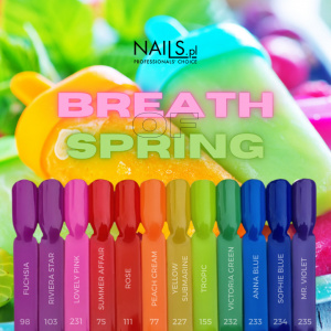 NAILS Set Breath Of Spring - 12 oje semipermanente