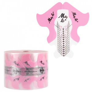 Sabloane Molly 2in1 Roz-Transparent 100 buc
