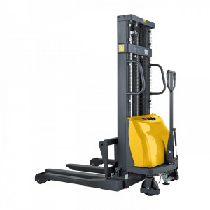 SSER1525, STIVUITOR SEMI-ELECTRIC CU PICIOARE REGLABILE EXTERIOARE PALETULUI, CAPACITATE 1.500 KG, INALTIME RIDICARE 2.500 MM