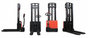 EST 122 - 2500, TRANSPALET ELECTRIC CU CATARG MARCA "EP", INALTIME DE RIDICARE 2.500 MM, SARCINA MAX 1.200 KG