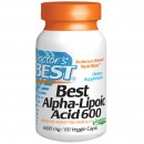 Doctor's Best, Best Alpha-Lipoic Acid, 600 mg, 60 Caps.vegetale + TRANSPORT GRATUIT