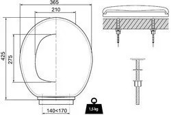 Capac vas WC Wirquin Soft Close cu inchidere lenta 20718747