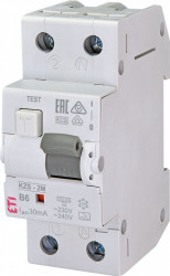 Siguranta automata diferentiala RCBO 10A,1+N TIP A, Curba B, Capacitatea de rupere (kA) 10