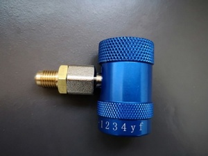 Cupla rapida cu robinet presiune joasa, pentru freon R1234yf