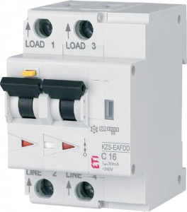 Siguranta AFDD+ protectie incendiu cauzat de arc electric 16A, 10Ka,tip A,curba C combinat cu diferential 30ma RCBO ETI