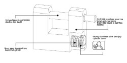 Lacat Gusam de santier cu tija solida din material de inalta calitate, 84mm