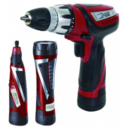 SET-Masina de gaurit/insurubat ,Biax,Lanterna Li-ion 10.8V + accesorii