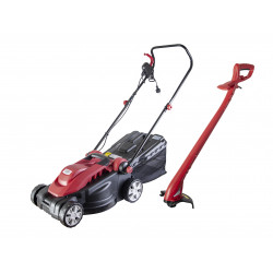 Set masina de tuns iarba 1600W 360mm 35L si trimmer pentru gazon 250W 220mm RD-LMGT01