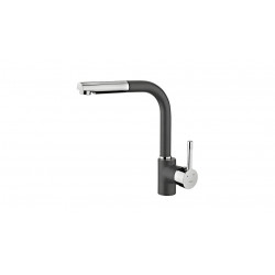 Baterie de bucatarie cu teava inalta si aerator anticalcar Teka ARK 938 (METALLIC BLACK)