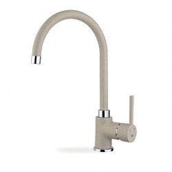 Baterie de bucatarie cu teava inalta si aerator anticalcar Teka SP 995 SAND BEIGE