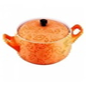 Cratita Rotunda Cu Capac Ceramica Orange 2L Vb-6020057
