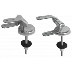 Balamale Cromate Paralele Lungi Inegale pt Capac WC 2 Pcs.