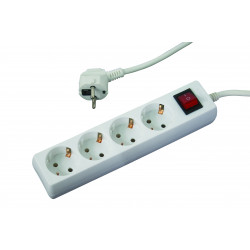 Prelungitor 4 prize 3.0mx1.5mm cu intrerupator