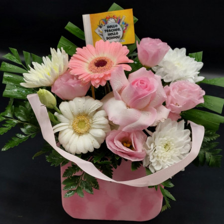 aranjament floral scoala back to school