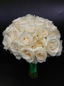 Buchet 35 trandafiri albi