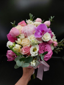 Buchet cununie in nuante de roz!
