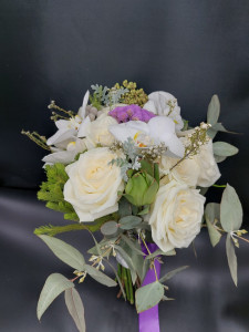 Buchet mireasa cu orhidee