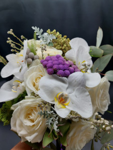 Buchet mireasa cu orhidee
