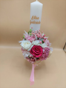 Lumanare de botez personalizata