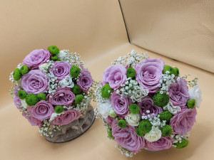 Buchet de mireasa mov