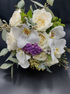 Buchet mireasa cu orhidee