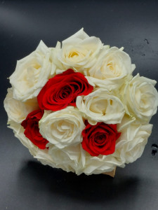Buchet cununie 15 trandafiri