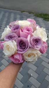 Set lumanari si buchet nunta