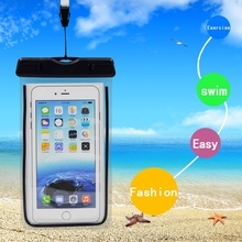 Husa Subacvatica pentru telefon - fosforescenta - NEGRU