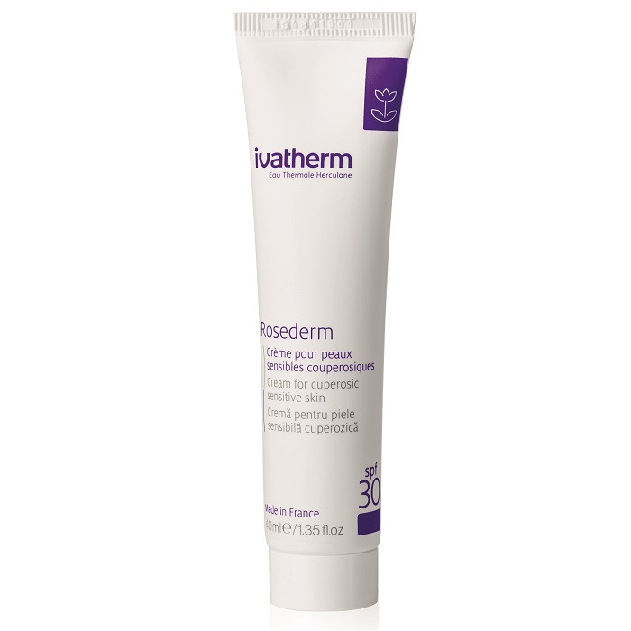 Crema pentru piele sensibila cuperozica SPF 30 Rosederm Ivatherm