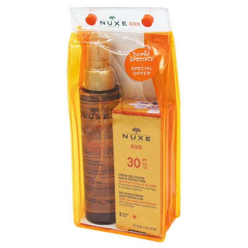 Set Nuxe Sun, Crema pentru fata SPF 30 + Crema pentru corp 150 ml