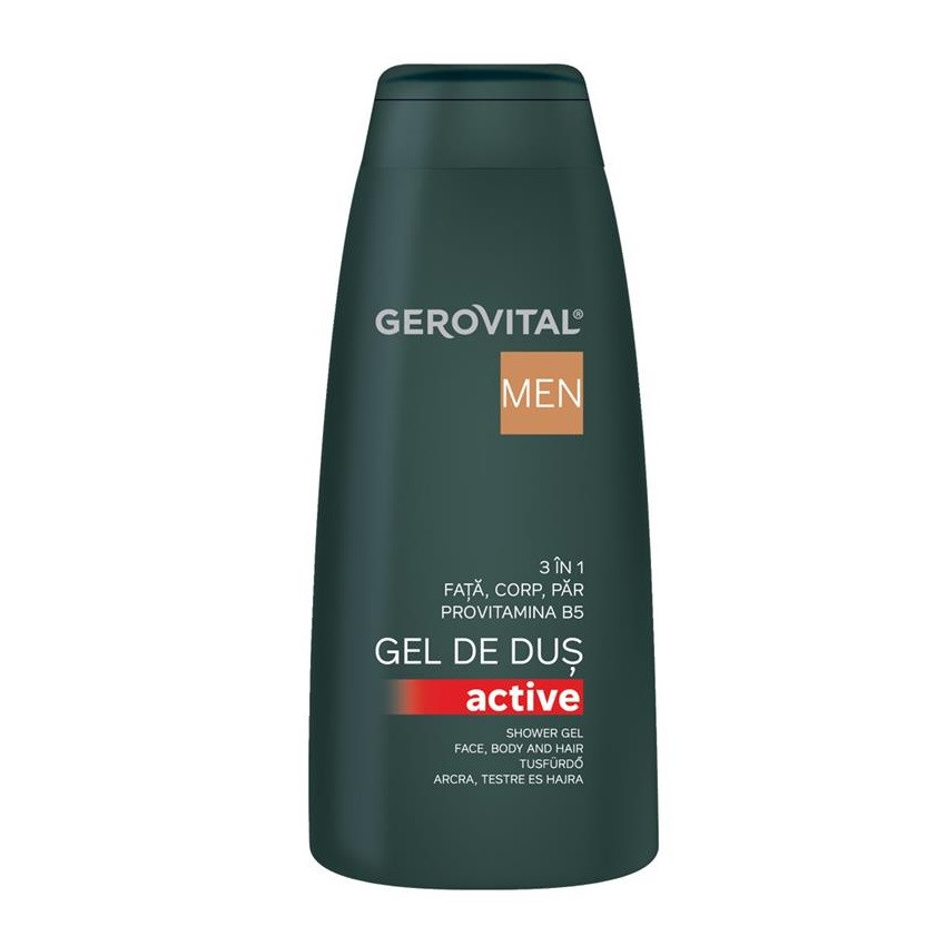 Gel de dus 3 în 1 Active Gerovital H3 Men